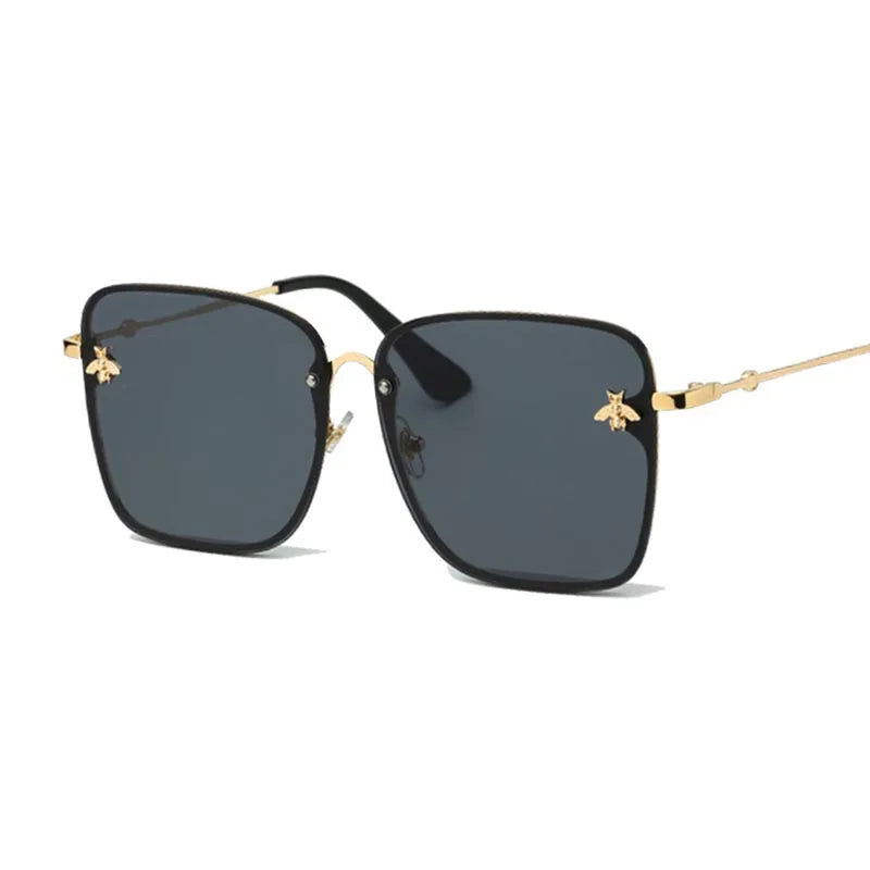 lunette de soleil carrée Noir