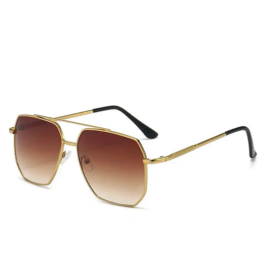 Lunette de soleil aviateur marron