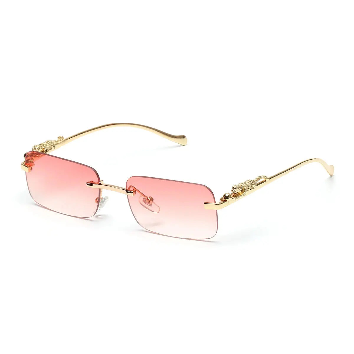 Lunettes de soleil carrée rose