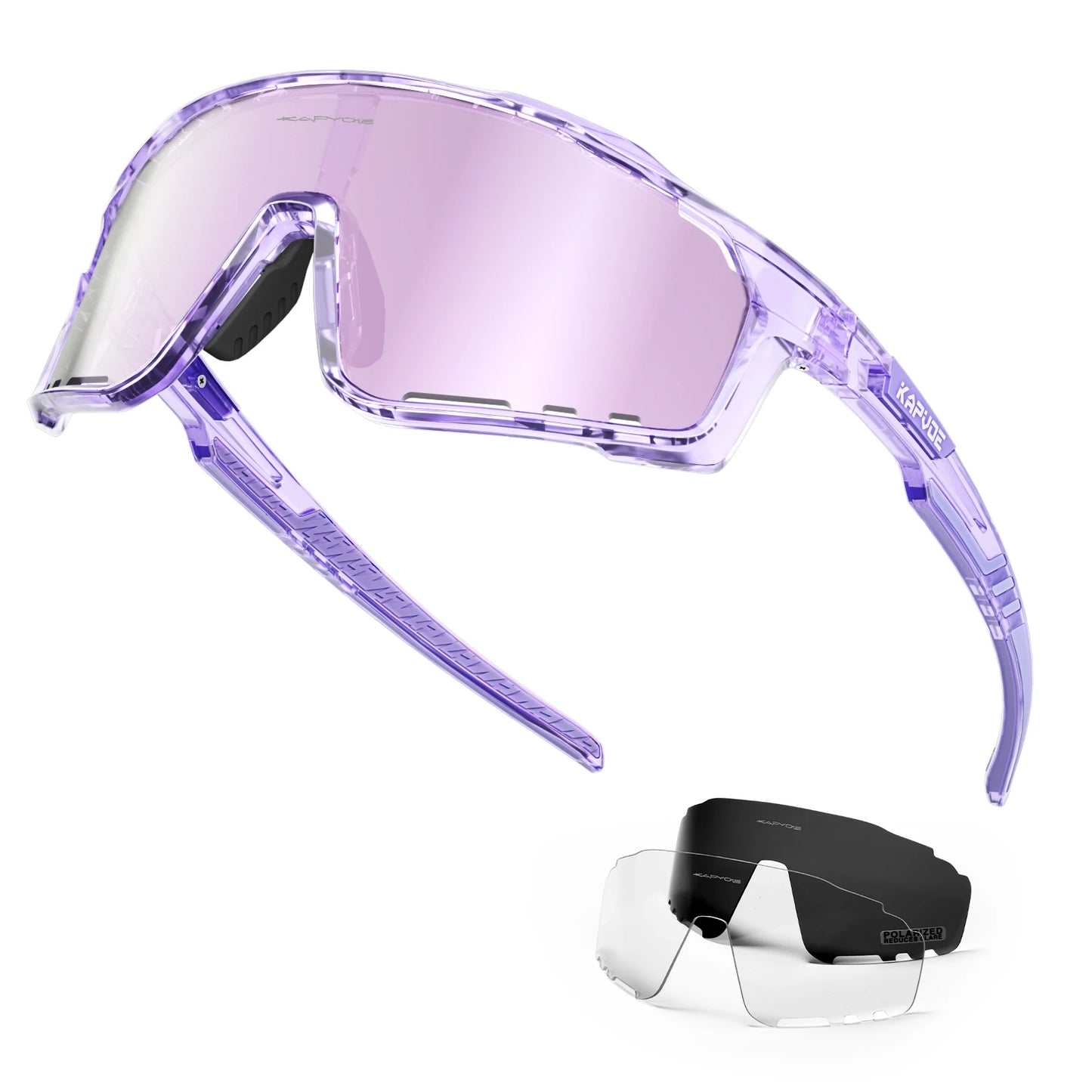 lunette de soleil cycliste violet